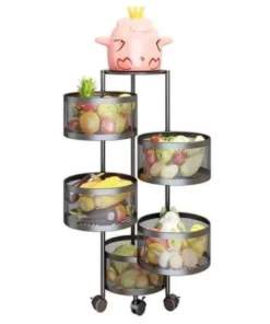 5-layer multifunctional kitchen rack