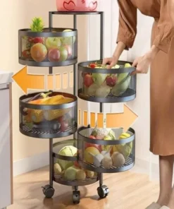 5-layer multifunctional kitchen rack