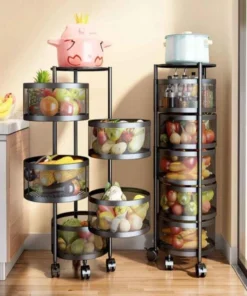 5-layer multifunctional kitchen rack