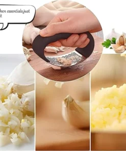 arc shaped garlic press crusher with comfortable grip