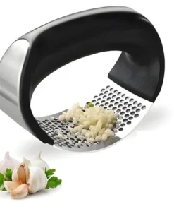 arc shaped garlic press crusher with comfortable grip