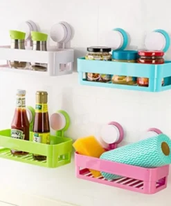 bathroom corner shelf suction rack