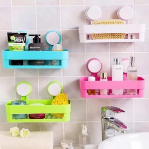 bathroom corner shelf suction rack