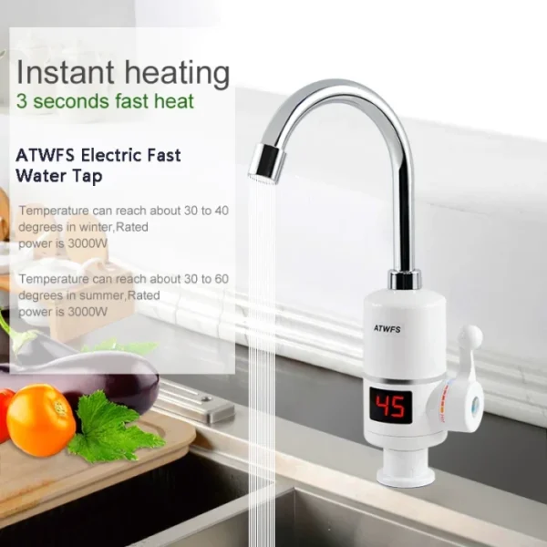 instant hot water heater digital tap