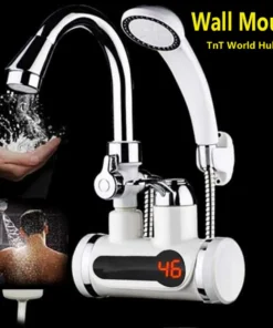 instant water heater tap and hand shower